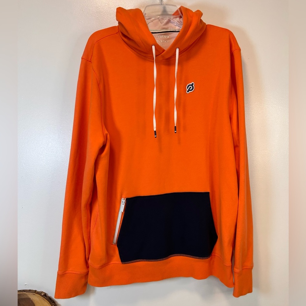 Fourlaps x Peloton Rush Pulllover Hoodie Orange & Black‎ Size Large